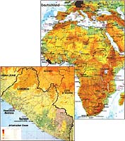 Karte Liberia