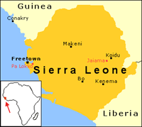 Karte Sierra Leone